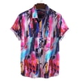 thumbnail image 2 of Chemise Décontractée pour Homme à Manches Courtes Style Hawaïen de Vacances Blouse T-shirt, 2 of 9
