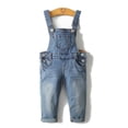thumbnail image 1 of KIDSCOOL SPACE Little Girl Boy Ripped Denim Cute Slim Pants Jean Overalls,6-7 Years, 1 of 8