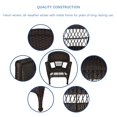 thumbnail image 4 of Jeco 3 Piece Resin Wicker Patio Conversation Set in Espresso, 4 of 9