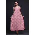 thumbnail image 3 of Bimba Robe Longue Décontractée en Rayonne Florale pour Femmes Bretelles Spaghetti Maxi Robe d'Été-TG, 3 of 4