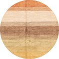 thumbnail image 1 of Ahgly Company Indoor Round Abstract Chrome Gold Yellow Oriental Area Rugs, 8' Round, 1 of 6