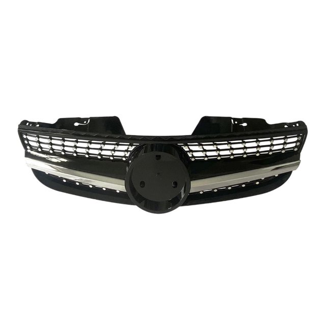Grille avant pour Mercedes-Benz R230 SL Class 2007-2009 SL550 Pare-Chocs Supérieur de Voiture Noir/argent Grille en Maille