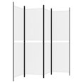 thumbnail image 2 of vidaXL 4-Panel Room Divider White 200x180 cm Fabric, 2 of 5