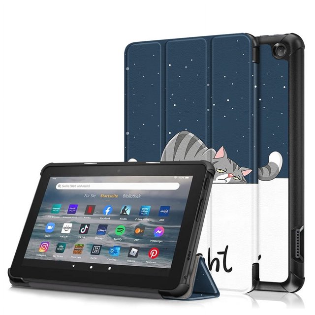 For All-New Fire 7 Fire7 2022 Case Folding Stand Magnetic Hard PC Back Cover for Amazon Fire 7 2022 Tablet Case 12th Generation LM Fire 7 2022 12th Gen