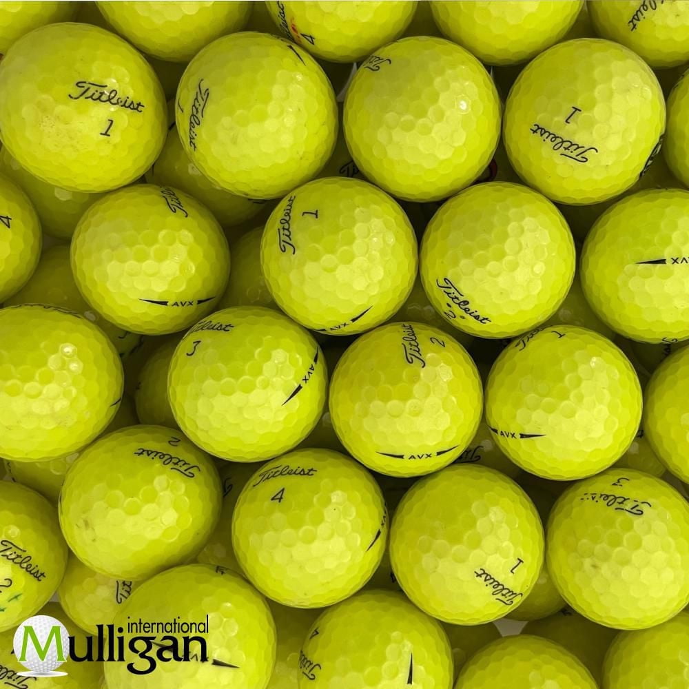 Mulligan - 100 Titleist AVX AAA Recycled Used Golf Balls, Yellow