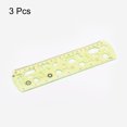 thumbnail image 3 of Unique Bargains 3pcs Unbreakable Flexible Rulers 20cm/8' Double Scale Shatterproof Folding Plastic Ruler, Light Green, 3 of 6