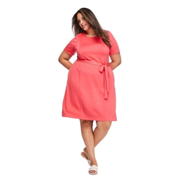 Robe à ceinture nouée Lane Bryant Plus pour femmes