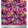 thumbnail image 1 of Soimoi Rayon Crepe Fabric Multicolor Texture Fabric Prints By Yard 46 Inch Wide, 1 of 3