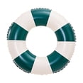thumbnail image 1 of Noehoiugi Inner Tubes For Pool - Durable Floats For Kids, Handprinted Classic Striped Design Beach Float, Soft Comfort Seaming, Packable Floats For Travel, Dark Green, 7.69 Inch, 1 of 7