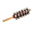 thumbnail image 1 of Hand JingleBells Hand Sleigh Bells Wooden Shaker Jingle Bells Stick Musical Percussion Instrument Bells for Holiday Home, 1 of 6