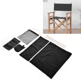 thumbnail image 4 of Chair , Simple Installation Wear Resistant Director Chair Cover Attractive With Garbage Storage Bag For Household Purple,Black,Rose Red, 4 of 8