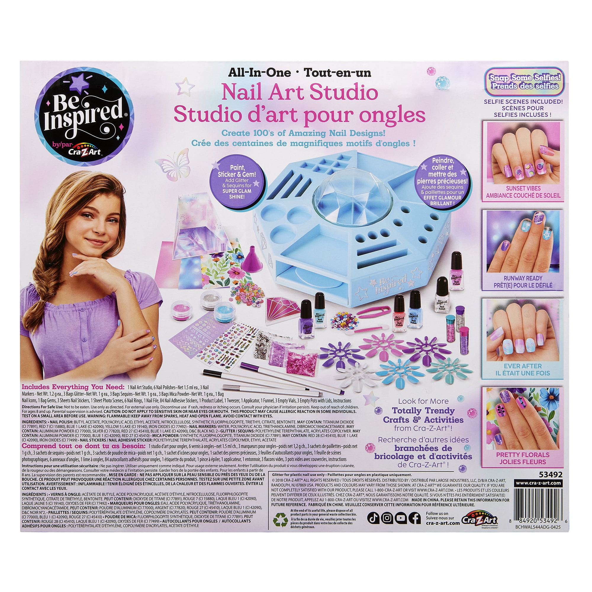 Be Inspired All in One Nail Art Studio Exclusive to Walmart. Great Gift for any occasion.