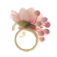 thumbnail image 2 of LSLJS 4PCS Artificial Rose Flowers Napkin Rings Artificial Flower Napkin Holders Serviette Buckles Spring Decoration, 2 of 3