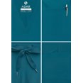 thumbnail image 4 of Adar Addition Go-Everyday Scrub Set for Men - Stylish Scrub Top & Cargo Scrub Pants - A9800 - Caribbean Blue - S, 4 of 7