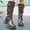 Brown, variant on Amzcrzy Mid Calf Boots for Women Women's Fashion Casual Versatile Solid Color Metal Buckle Mid-Calf Fall and Winter Style Trendy Square Toe Thick Heel Buckle Boots Womens Winter Boots Women's Boots
