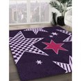 thumbnail image 3 of Ahgly Company Tapis Rectangulaire Lavable en Machine Intérieur Transitionnel Violet Profond, 8 Pieds x 10 Pieds, 3 of 7