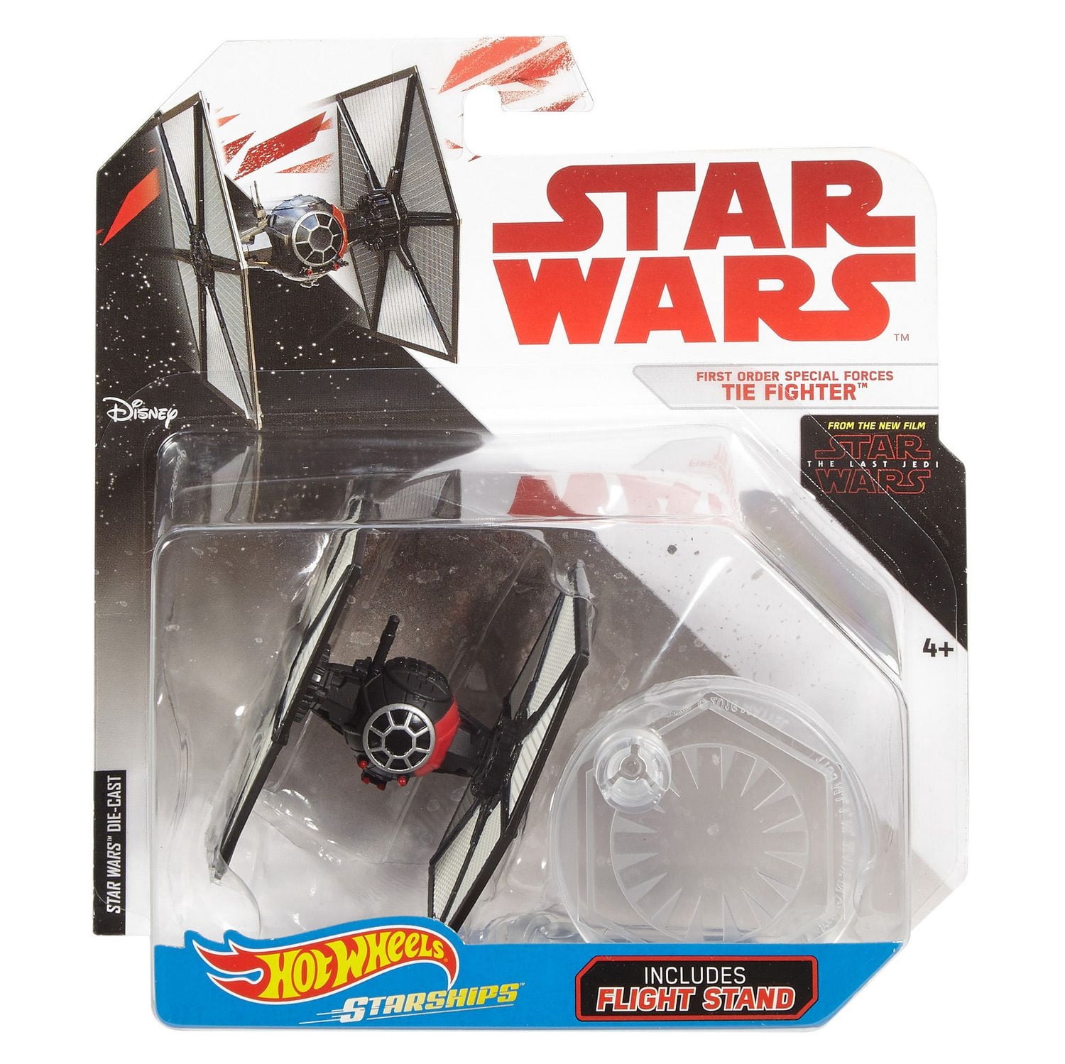 Hot Wheels Star Wars Véhicule Chasseur TIE Forces spéciales du Premier Ordre