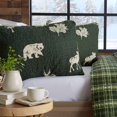 thumbnail image 1 of Couvre-lit Lodge  Courtepointe Format Double/grand Lit avec 2 Taies d'Oreiller. Ensemble de Courtepointe Réversible 3 Pcs pour Toutes les Saisons de Style Cabane. Couvre-Lit Rustique Ensemble de Literie. Rio Ridge Collection (Vert Forêt), 1 of 4