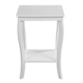 thumbnail image 2 of Convenience Concepts American Heritage Square Sofa & Couch End Table, White, 2 of 7