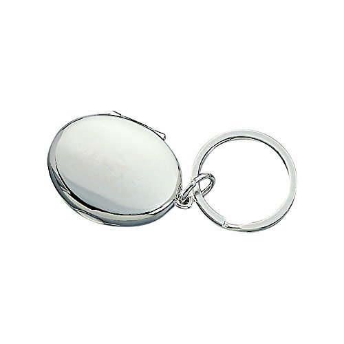 Porte-clés Médaillon Ovale - Contient 2 Photos Taille 1 x 1.25