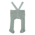 thumbnail image 1 of MesaSe Baby Solid Color Suspender Overall Pantyhose High Waist Ribbed Knit Tights Foot-Wrapped Design Skin-Friendly, 1 of 7