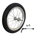 thumbnail image 1 of S SERENABLE Bicycle Trailer Wheel Easy to Install Strong Grip Portable Practical Replace 14 inch, 1 of 8