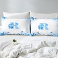 thumbnail image 4 of Erosebridal Letter Initial Sheet Set Twin,Monogrammed Personalized Bedding Sets Twin Size,Flower Decor,Breathable,3pcs, 4 of 7