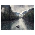 thumbnail image 2 of Design Art - Rivière de Montagne avec Brouillard et Pluie, 2 of 4