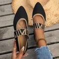 thumbnail image 4 of B91xZ Mocassins Tricotés pour Femmes Bout Rond Talon Haut Bloc, Noir 7, 4 of 5