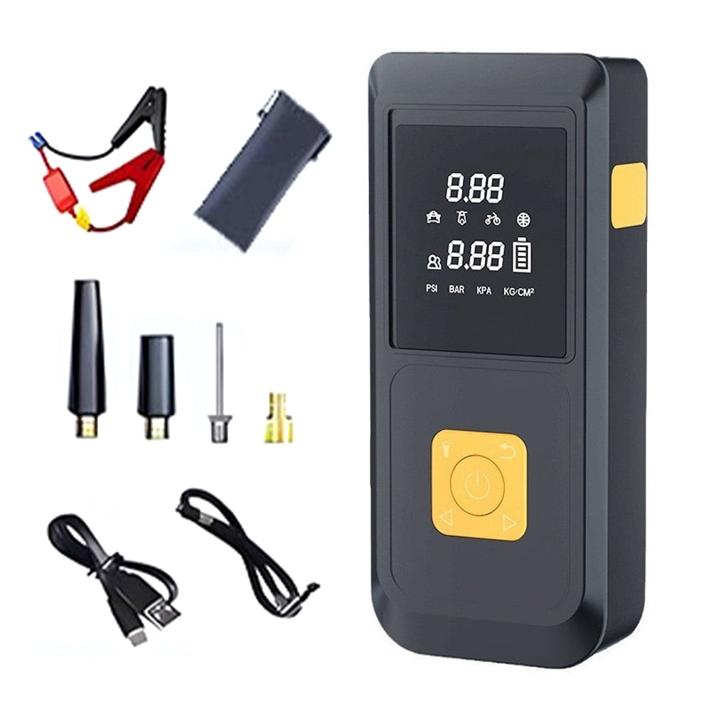 Mistaha Portable Car Jump Starter and Tire Inflator with Phone Charger and Light, Emergency Power Bank Air Pump Combo (Type A)