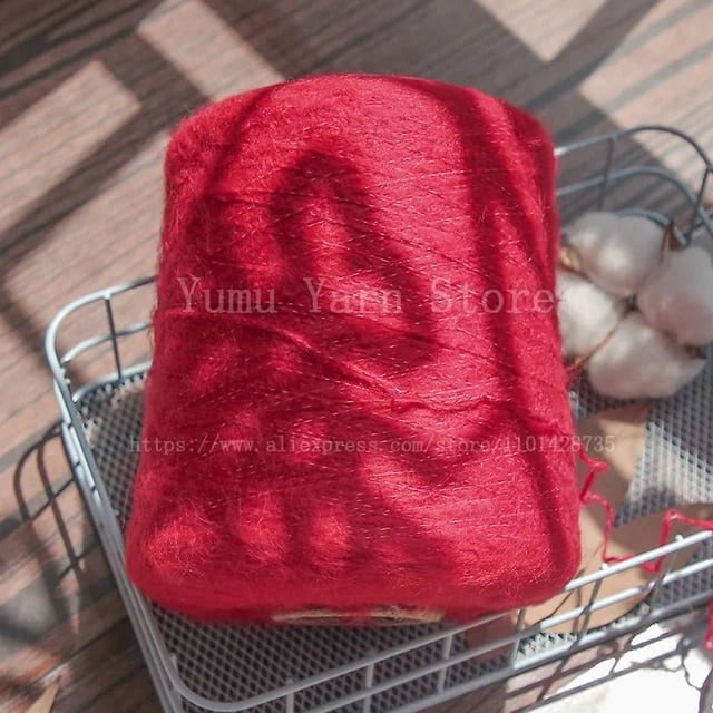 500G/Ball Multicolor Soft Mohair Yarn For Hand Knitting Woollen Acrylic Long Fluffy Crocheting Thread DIY Sweater Fall Winter
