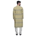 thumbnail image 3 of Atasi Long Sleeve Kurta Printed Button Down Asymmetric Designer Kurta For Boys, 3 of 5