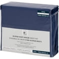 thumbnail image 4 of Safdie & Co. Literie Ultra Doux Ensemble de Draps 4PC Lit Très Grand Marine Solide, 4 of 4