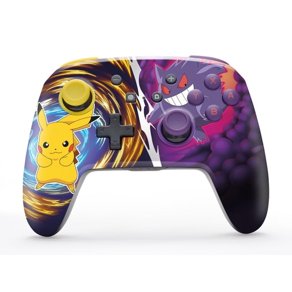 PowerA Enhanced Wireless Controller for Nintendo Switch/Switch 2 / Switch Lite/OLED Model - Pikachu vs. Gengar - Gamepad, game controller, Officially