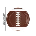 thumbnail image 3 of Riforla Border : Themed Kids' Birthday Party Tableware Set Football Plates Napkins Tablecloth & Event & Party Brown, 3 of 7