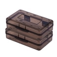 thumbnail image 1 of Dvkptbk Pencil Case 2pc Plastic Pencil Box Large Capacity Pencil Boxes Clear Boxes with Snap-tight Lid Stackable and Stylish Office Supplies Storage Organizer Box, 1 of 2