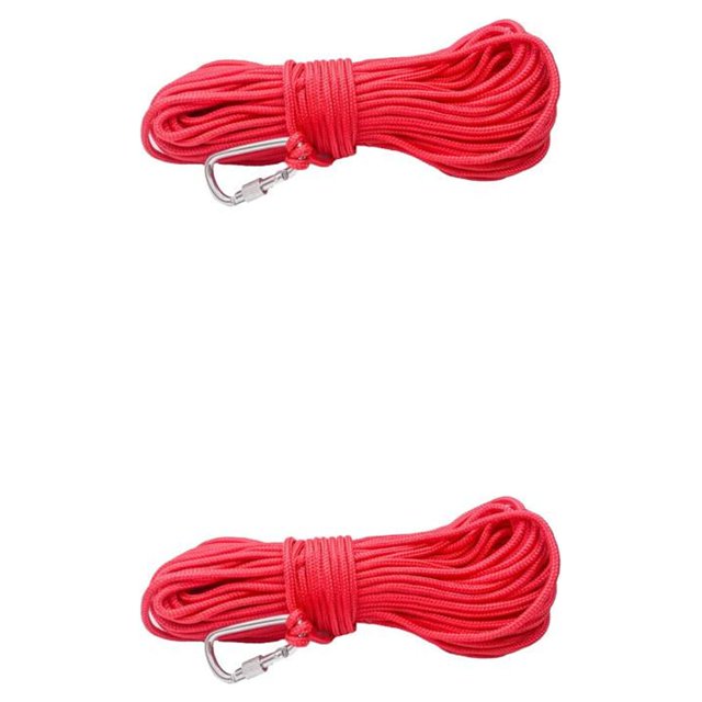 yingyy 4mm Diameter Fishing Braided Line Rope Safety Lock Anti-skid Underwater 4mmx10m 2Set