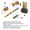 thumbnail image 2 of WorkPro Titanium HSS Drill Bit Set -13 Piece, 2 of 5