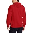 thumbnail image 2 of Hanes ComfortBlend EcoSmart Men`s Full Zip Hoodie, S, Deep Red, 2 of 4