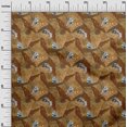 thumbnail image 3 of oneOone Rayon Tawny Brown Fabric Tropical Craft Projects Decor Fabric Printed By The Yard 56 Inch Wide, 3 of 5