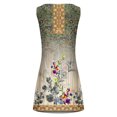 thumbnail image 5 of Cameland Robe Débardeur d'Été Décontractée Ample à Imprimé Floral pour Femme, Ajourée, Robe de Plage Sans Manches, 5 of 5
