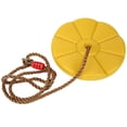 thumbnail image 3 of Safer To Use Climbing Disc, Hanging Chair, For Balcony Garden Patio Campsite Yellow, 3 of 8