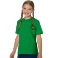thumbnail image 3 of Hanes Kids Authentic TAGLESS Cotton T-Shirt, S, Shamrock Green, 3 of 4