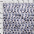 thumbnail image 3 of oneOone Polyester Spandex Blue Fabric Floral Craft Projects Decor Fabric Printed By The Yard 56 Inch Wide, 3 of 4
