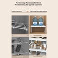 thumbnail image 4 of Expandable Closet Shelf Storage Rack Vegetable Retractable Layered Partition Expandable Rack for Cupboard Closet Shelves, 4 of 8