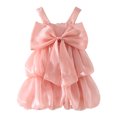 thumbnail image 1 of B91xZ Robe Midi Sans Manches pour Filles Robe Imprimée en Coton Tunique Décontractée Vêtements de Jeu Chemise Basique Robes de Fête, Rose 3-4 Ans, 1 of 5