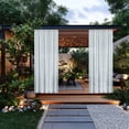 thumbnail image 4 of EGNMCR Décoration pour la Maison, Décoration de Pièce, Décoration Murale Pavillon Extérieur Rideaux Imperméables à la Pluie Passant sur la Tringle Rideaux Imperméables en Polyester Patio Élégants Rideaux de Pluie Polyester Rideau Imperméable à la Pluie, 4 of 6