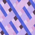 thumbnail image 1 of Ahgly Tapis d'Intérieur Lavable en Machine Carré Transitionnel Mauve Violet, 6 Pieds Carré, 1 of 7