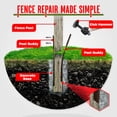 thumbnail image 4 of Post Buddy Pack Of 4 Easy Fence Post Repair (To Fix 2 Broken Wood Posts) Fast And Easy To Install Highly Effective Long-Lasting, 4 of 4