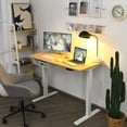 thumbnail image 3 of Gymax Bureau Debout Électrique 48 Pieds' à Hauteur Réglable avec Panneau de Commande et Port USB Naturel, 3 of 10